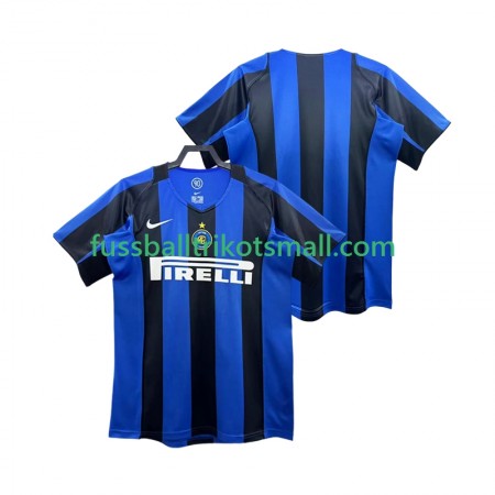 Fußballtrikots Inter Mailand 2004 Retro 2005 Kurzarm Heimtrikotsatz kaufen